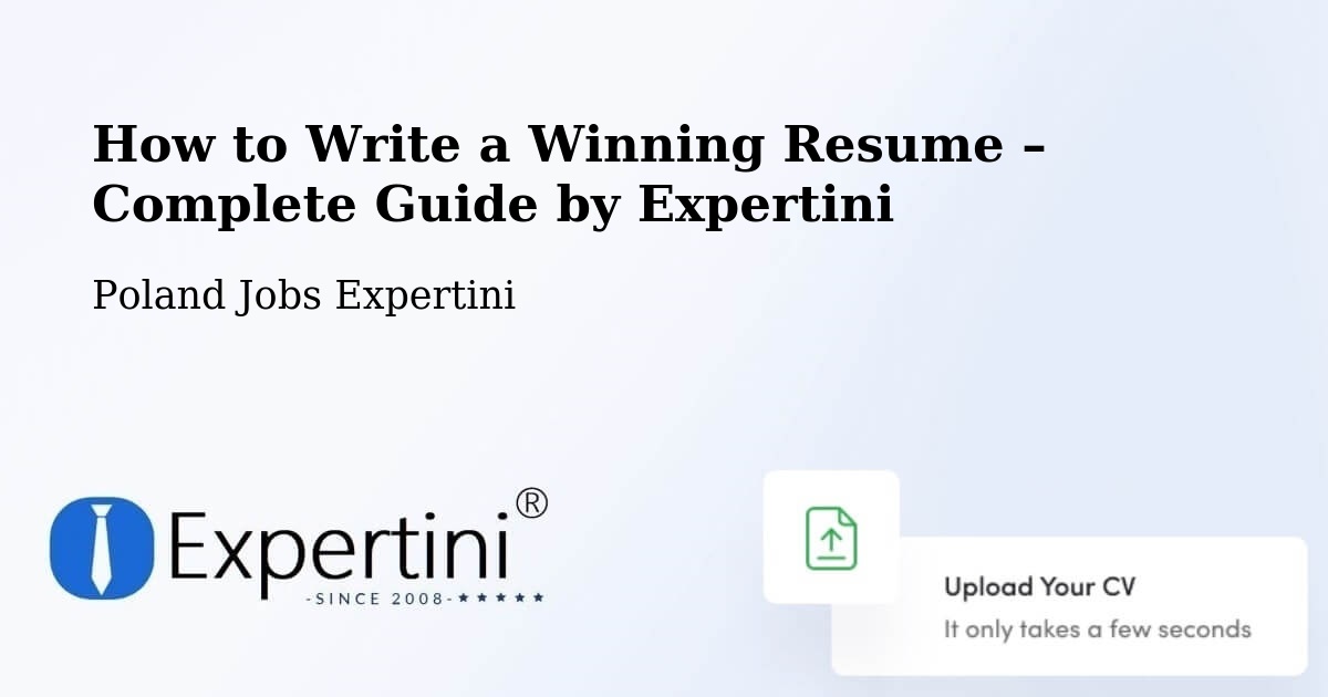 Resume Writing Guide for Job Seekers – Kłecko - Kłecko, Poland Jobs Expertini