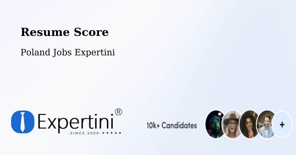 Resume Score & Job Description Match Tool – Kłecko - Poland Jobs Expertini